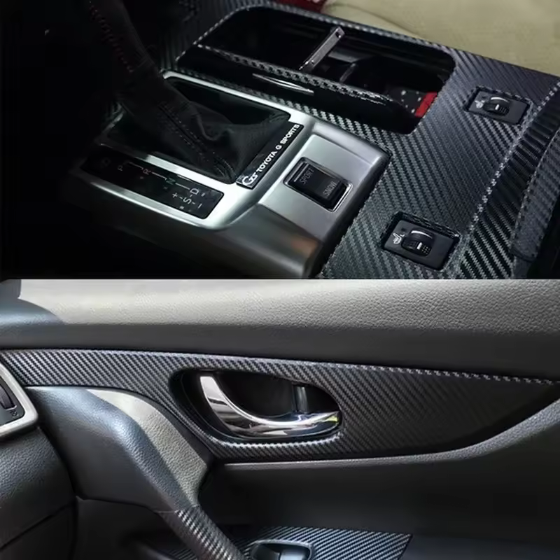 30cmx127cm 3D Carbon Fiber Vinyl Car Wrap Sheet Roll Film Car stickers and Decals Car Styling