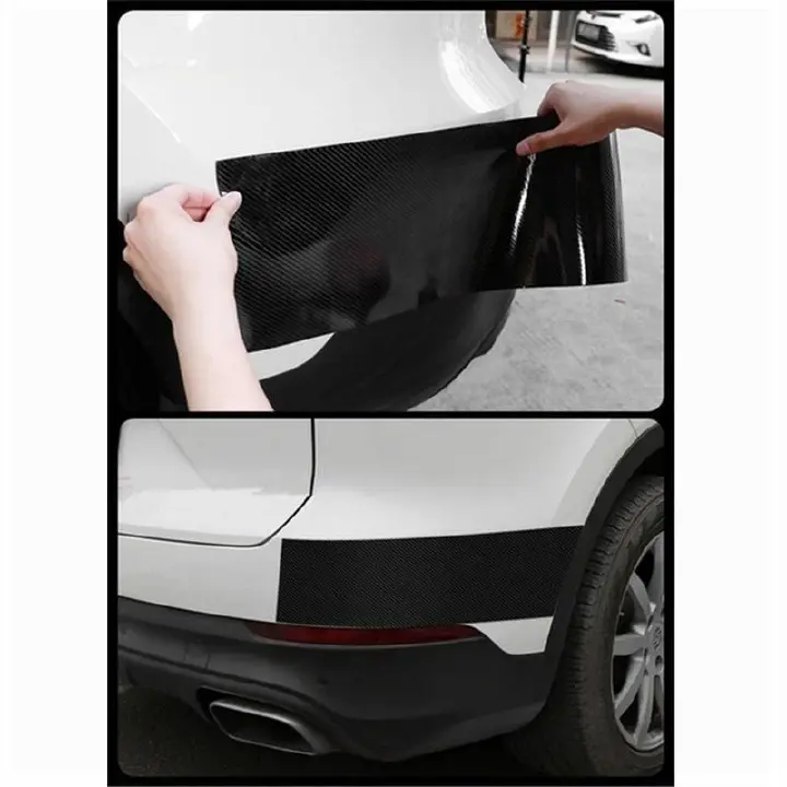 1m/3m/5m 3D Carbon Fiber Car Stickers Door Sill Scuff Anti Scratch Tape Protection Film Matte Carbon Fiber Tape