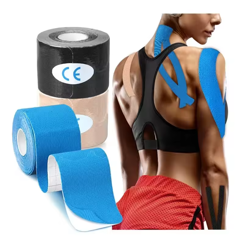 1 pcs Kinesiology Tape Perfect Support for Athletic Sports, 5-10 cm Sports Kinesio Tape Muscle Kinesiology Elastic Knee Pain Relief Strain Patch Athletic Recovery Stickers Fitness Bandages