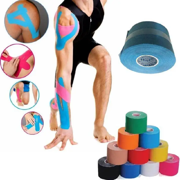 Sports Waterproof Kinesiology Tape Stickers Athletic Bandage Muscle Recovery Protector Strapping Pain Relief Tennis Gym