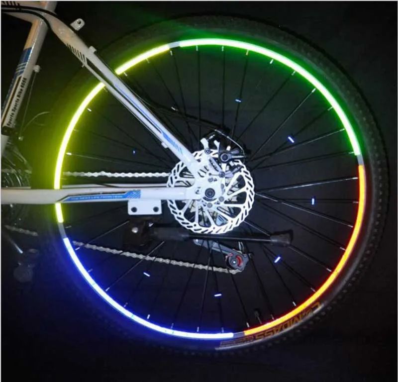 1cm*8m Reflective Tapes 9 Colors Reflectors Warning Tape Night Safety Sticker White Blue Red Yellow Orange Green For Bicycle Car