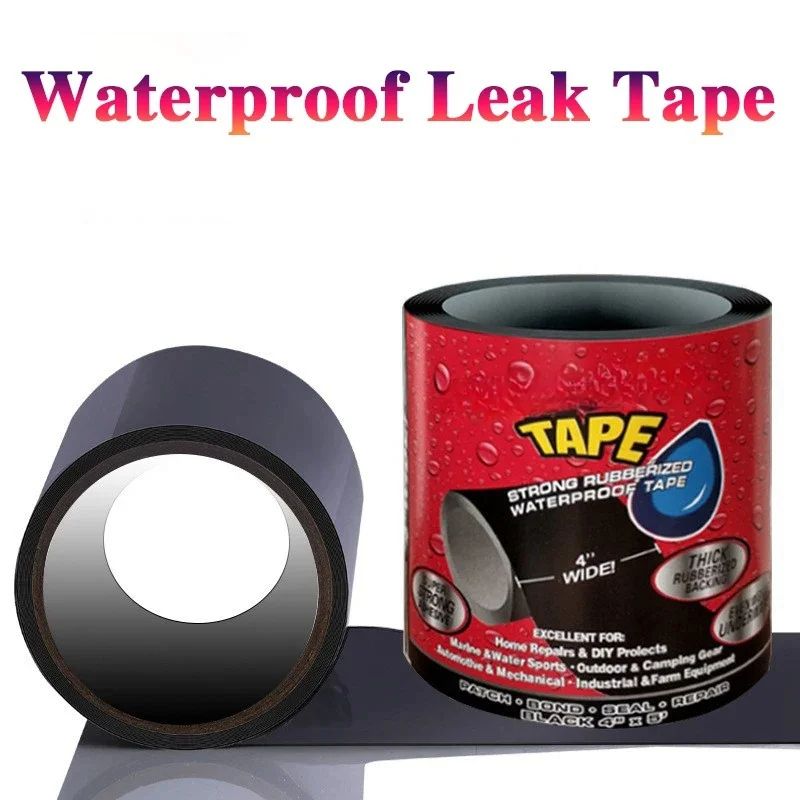 150cm Rubberized Waterproof Tape Super Strong Flex Anti Leakage Fix Tapes Adhesive Repair Stop Leak Seal Patch Sealant duct tape