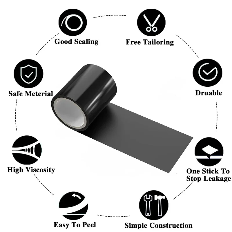 150cm Rubberized Waterproof Tape Super Strong Flex Anti Leakage Fix Tapes Adhesive Repair Stop Leak Seal Patch Sealant duct tape