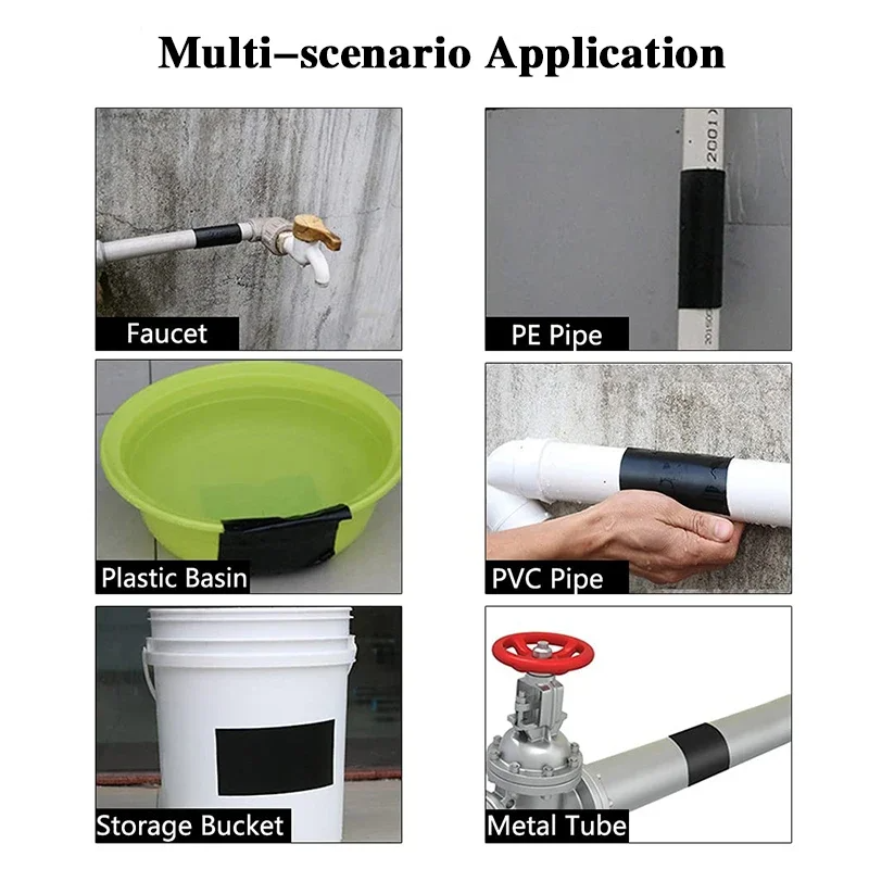 150cm Rubberized Waterproof Tape Super Strong Flex Anti Leakage Fix Tapes Adhesive Repair Stop Leak Seal Patch Sealant duct tape