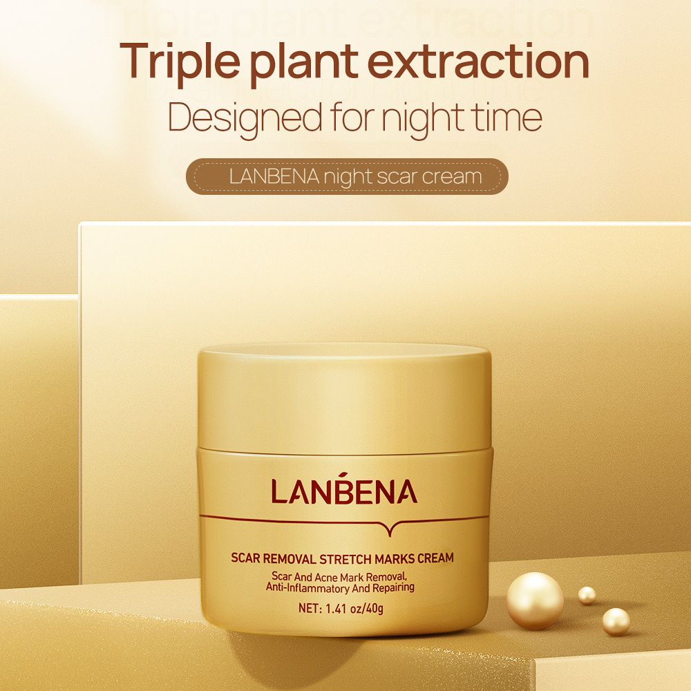 LANBENA Acne Scar Removal Cream Stretch Marks Repair Cream Face Acne Spots Treatment Blackhead Whitening Shrink Pores Skin Care