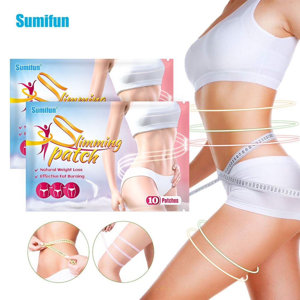 Sumifun 10pcs Slimming Slim Patch Fat Burning Slimming Plaster Body Belly Waist Losing Weight Cellulite Fat Burner Sticker