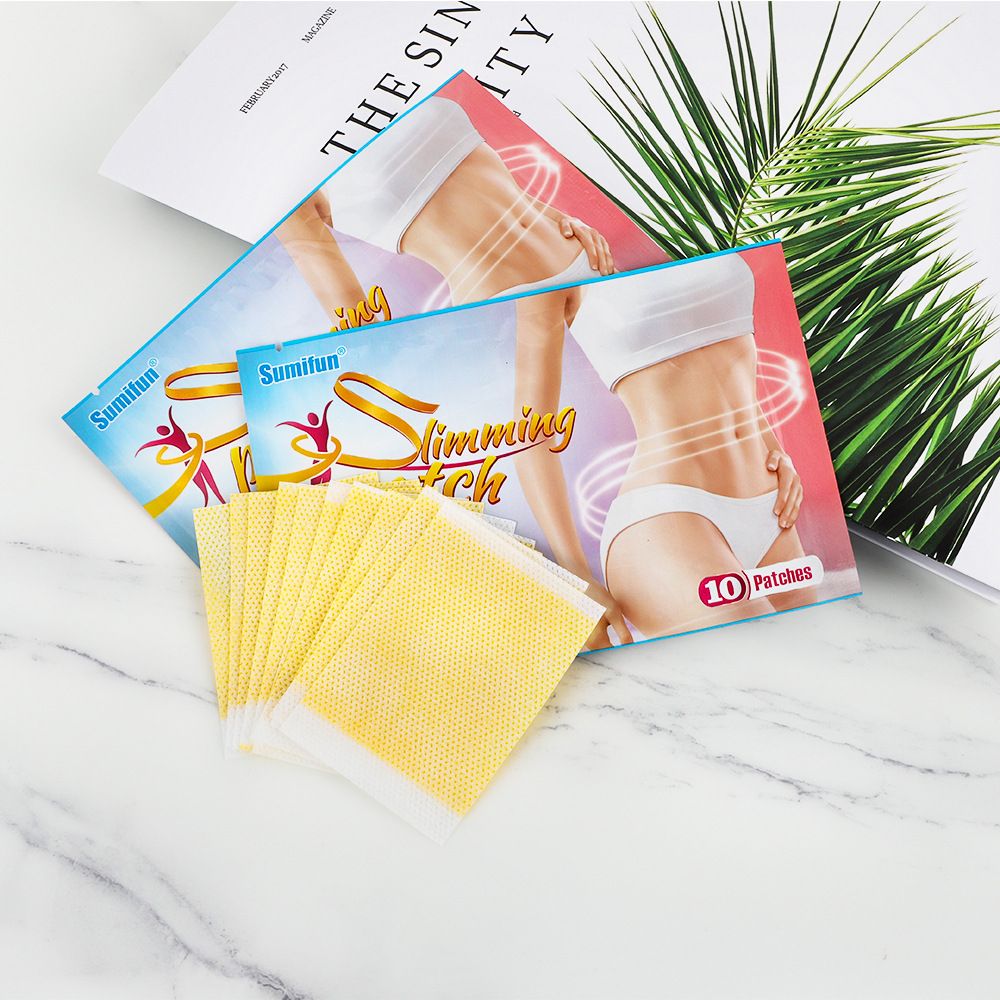 Sumifun 10pcs Slimming Slim Patch Fat Burning Slimming Plaster Body Belly Waist Losing Weight Cellulite Fat Burner Sticker