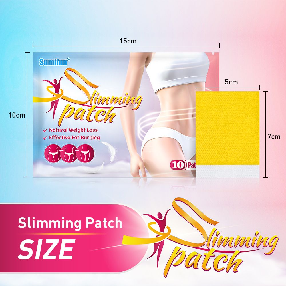 Sumifun 10pcs Slimming Slim Patch Fat Burning Slimming Plaster Body Belly Waist Losing Weight Cellulite Fat Burner Sticker