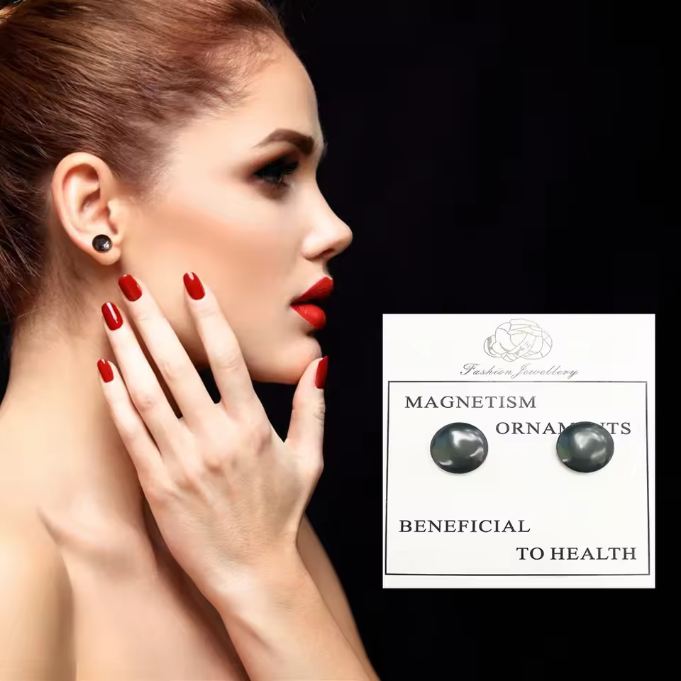 1 Pair/5 pair Magnetic Slimming Earrings Weight Lose Slimming Auricular Therapy Slim Ear Studs Patch Fat Burning Health Jewelry