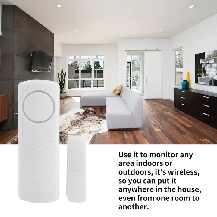 2pcs/1set-Wireless Door Window Magnetic Sensor Alarm Detectors Home Security Alarm System