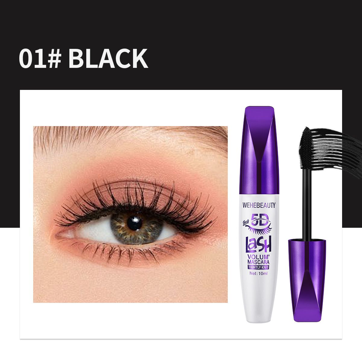 5D Extreme Volume Lash Mascara,Waterproof And Long-Lasting,Natural Thickening And Curling Eyelash Extension