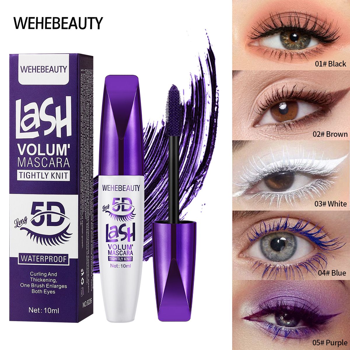 5D Extreme Volume Lash Mascara,Waterproof And Long-Lasting,Natural Thickening And Curling Eyelash Extension