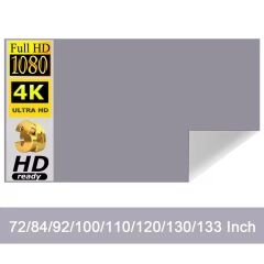 Simple Curtain Anti-Light 60 72 84 100 120 Inches Projection Screens Home Outdoor Office Portable 3D HD Projector