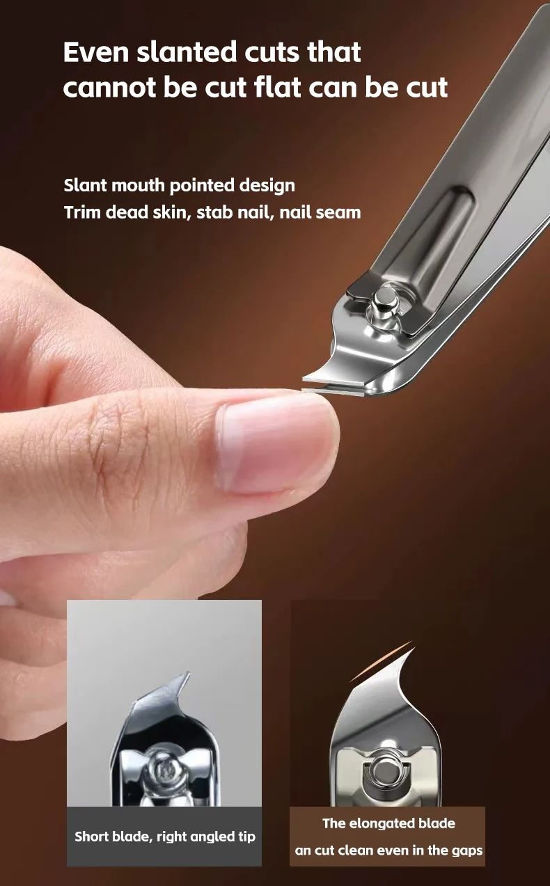 Portable Nail Scissors set Manicure Set Pedicure kit Stainless Steel Nail Clippers Tool Travel Grooming Case