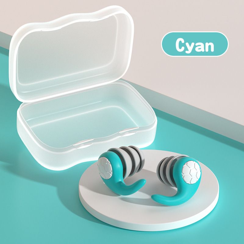Sleep Noise Prevention Earplugs Snore Reducing Aids Swimming Earplugs Sleeping Ear Plugs Soft Silicone Waterproof Earbud ,Ear Plugs For Swim Sleep & Travel & Work Reusable Comfy