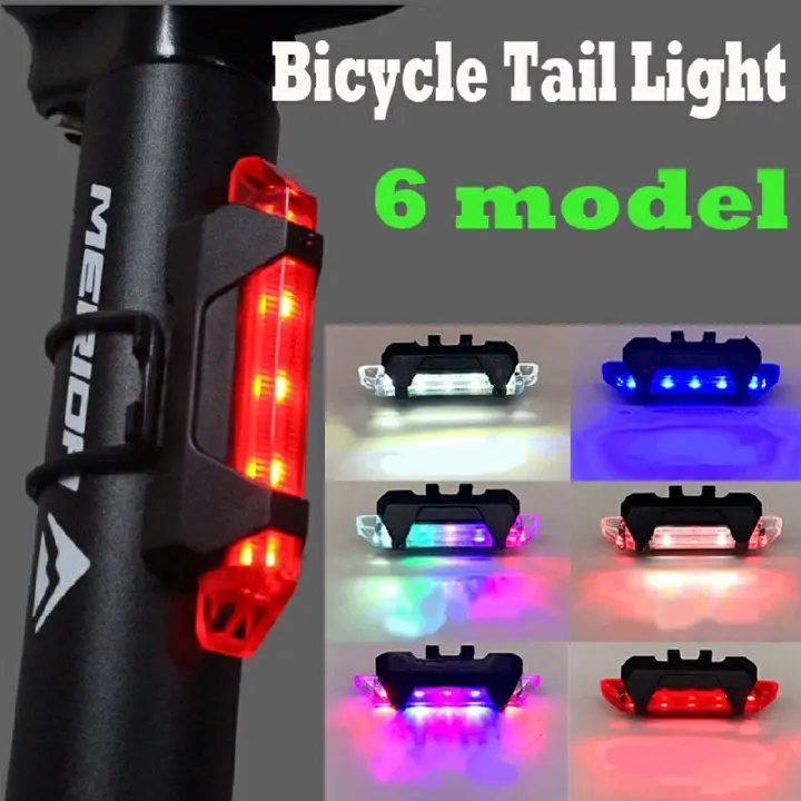 Bike Light LED Taillight Rear Tail Safety Warning Cycling Bicycle Portable Lights USB Rechargeable Outdoor Cycling Sports Night Riding Eq uipment Bicycle Tail Light USB Rechargeable