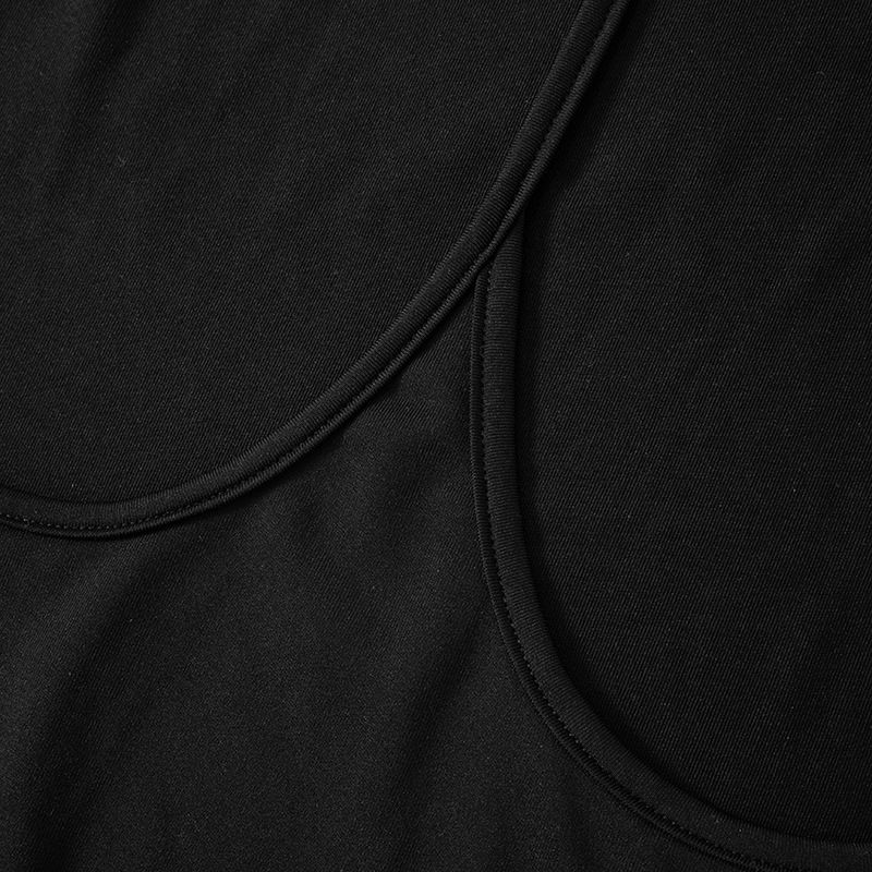 Backless Chic Fashion Skinny Sexy Long Sleeve Short Dress Women Rave Baddie Clubwear Black Solid Party Dresses