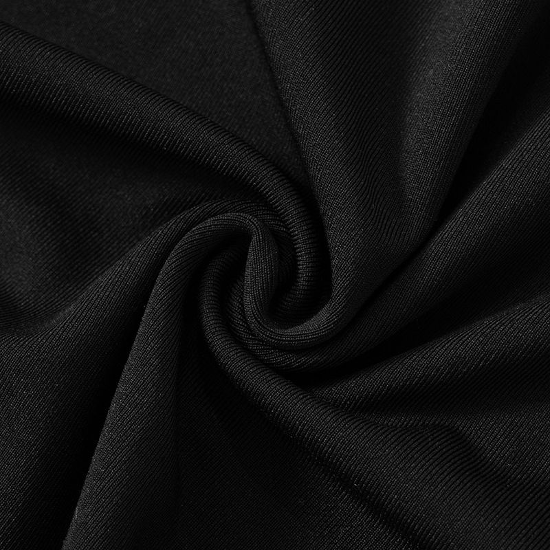 Backless Chic Fashion Skinny Sexy Long Sleeve Short Dress Women Rave Baddie Clubwear Black Solid Party Dresses