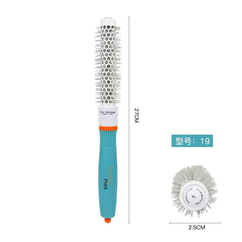 Hair Comb Professional Salon Hair Brush Hair Styling Hairbrush Hairdressing Comb Round Curly Hair Rollers Tools Blue