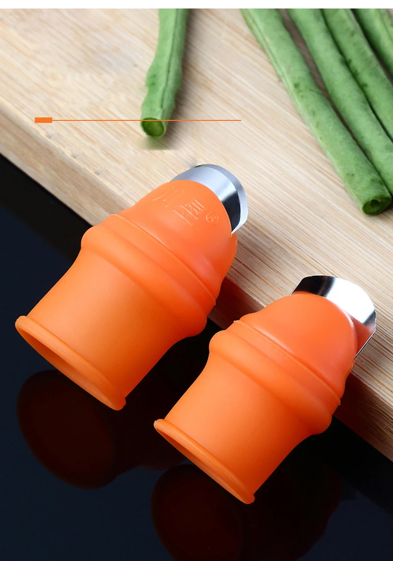Finger Protector Silicone Thumb Knife Protector Gears Cutting Vegetable Harvesting Knife Pinching Plant Blade Scissors Gloves,Finger Tool Multifunction Kitchen Cutter