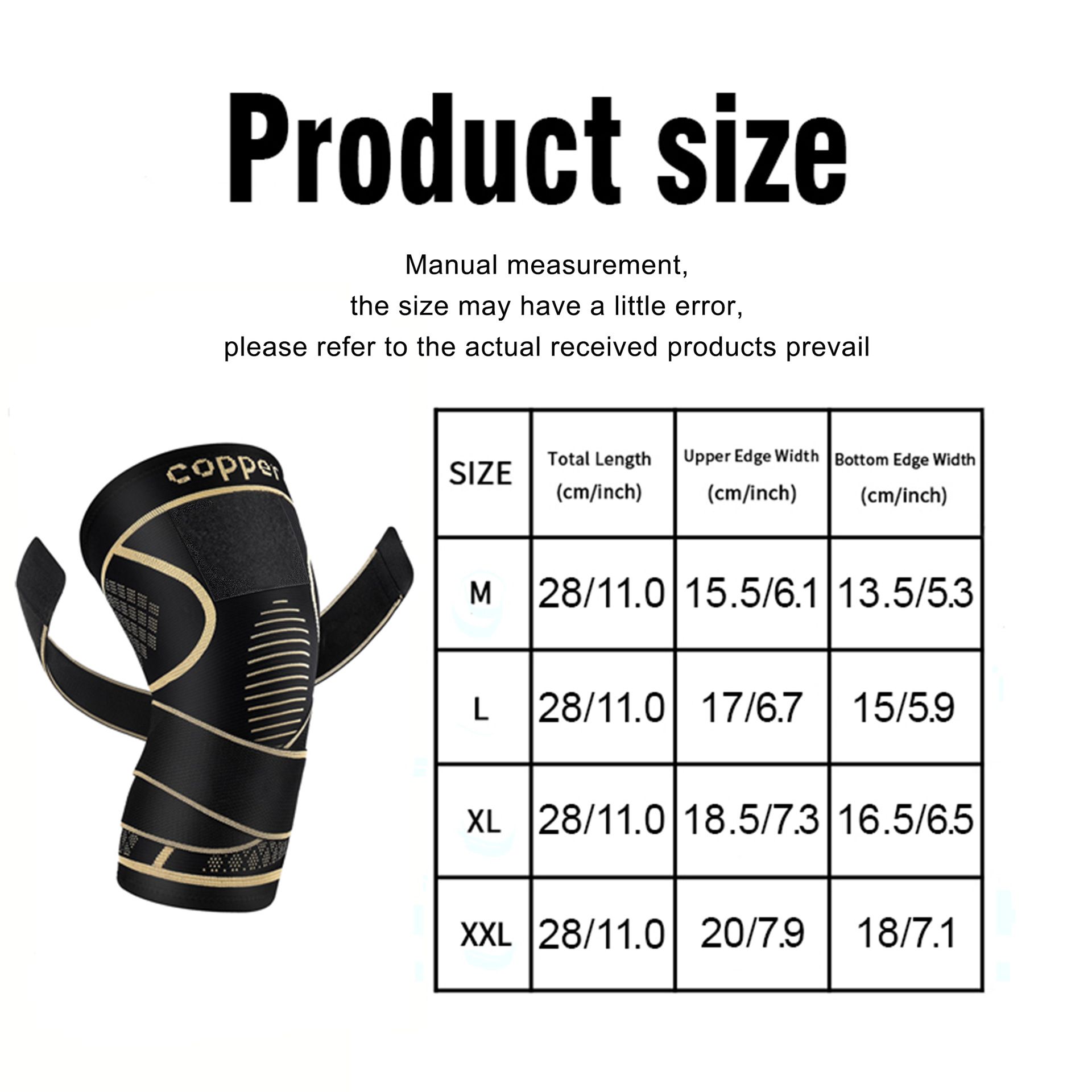 Sports Copper Ion Knee Pads Non-slip Knitted Nylon Knee Pads Patella Wear Tendon Injury Fitness Jump Rope Basketball Men Women