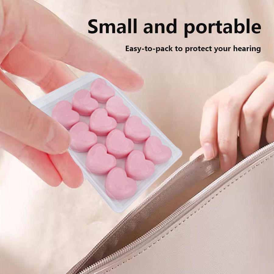 12Pcs Silicone Sleeping Ear Plugs Noise Reduction Anti Snore Sound Insulation Earplug Sleep Ear Protection Reusable Ear Plugs