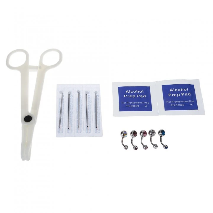 Piercing accessories set,Piercing Kit for All Body Piercings Stainless Steel Piercing Jewelry Piercing Needles for Nose Cartilage Tragus Septum