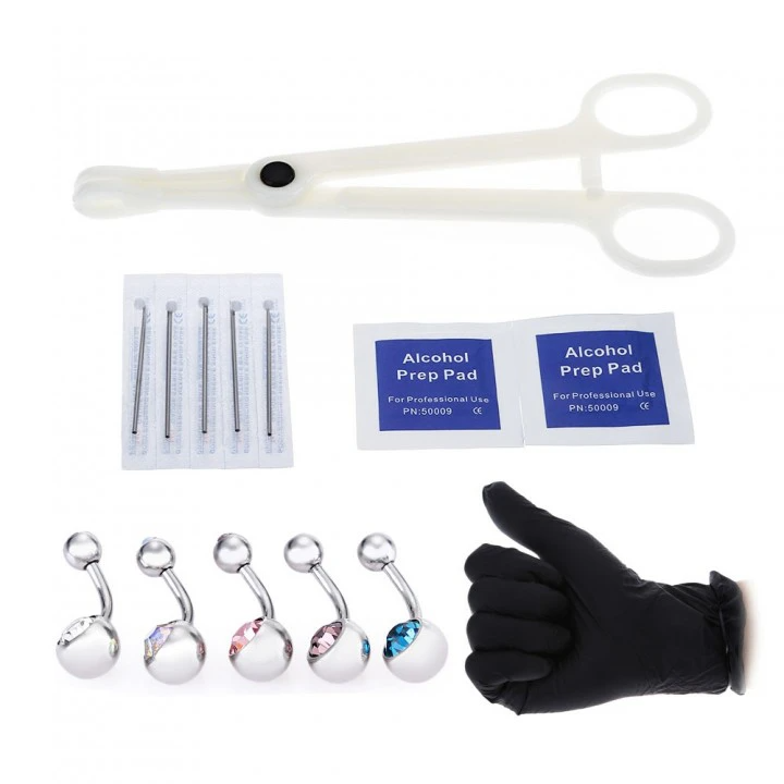 Piercing accessories set,Piercing Kit for All Body Piercings Stainless Steel Piercing Jewelry Piercing Needles for Nose Cartilage Tragus Septum
