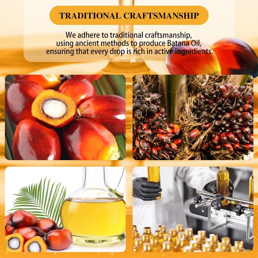 Africa Pure Batana Hair Care Oil Thickening Spray Batana Hair Growth,Hair Growth Batana Oil Serum Fast Growing Hair Essential Oil Beauty Hair Care Anti-Hair Loss Essence Natural Repair Damaged Hair