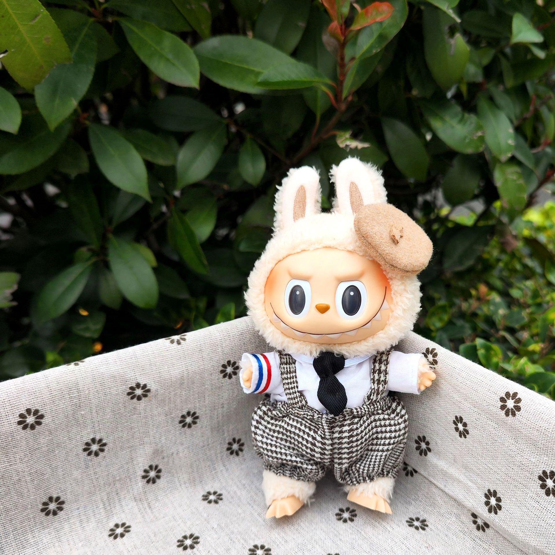 For Labubu'S Clothes Striped sweater outfit Match with hat pendant Can match according to your preferences Labubu Accessories