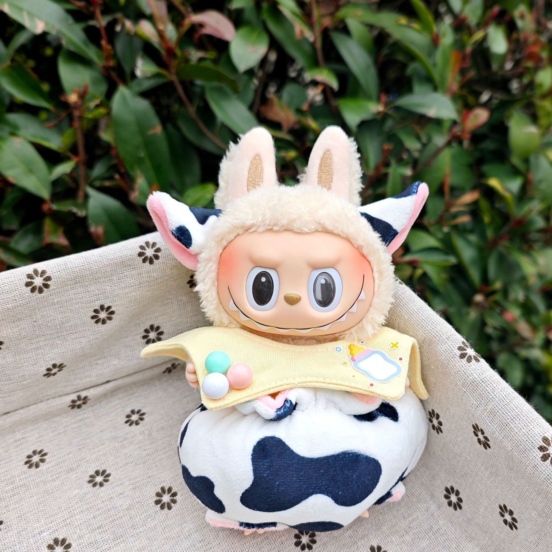 For Labubu'S Clothes Striped sweater outfit Match with hat pendant Can match according to your preferences Labubu Accessories