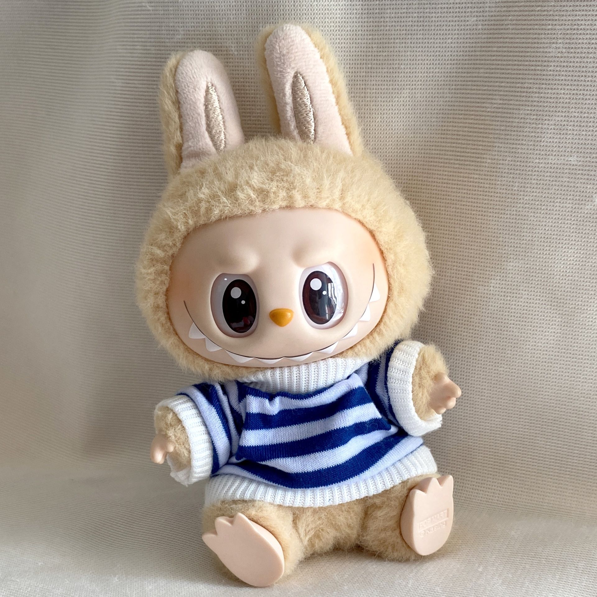 For Labubu'S Clothes Striped sweater outfit Match with hat pendant Can match according to your preferences Labubu Accessories