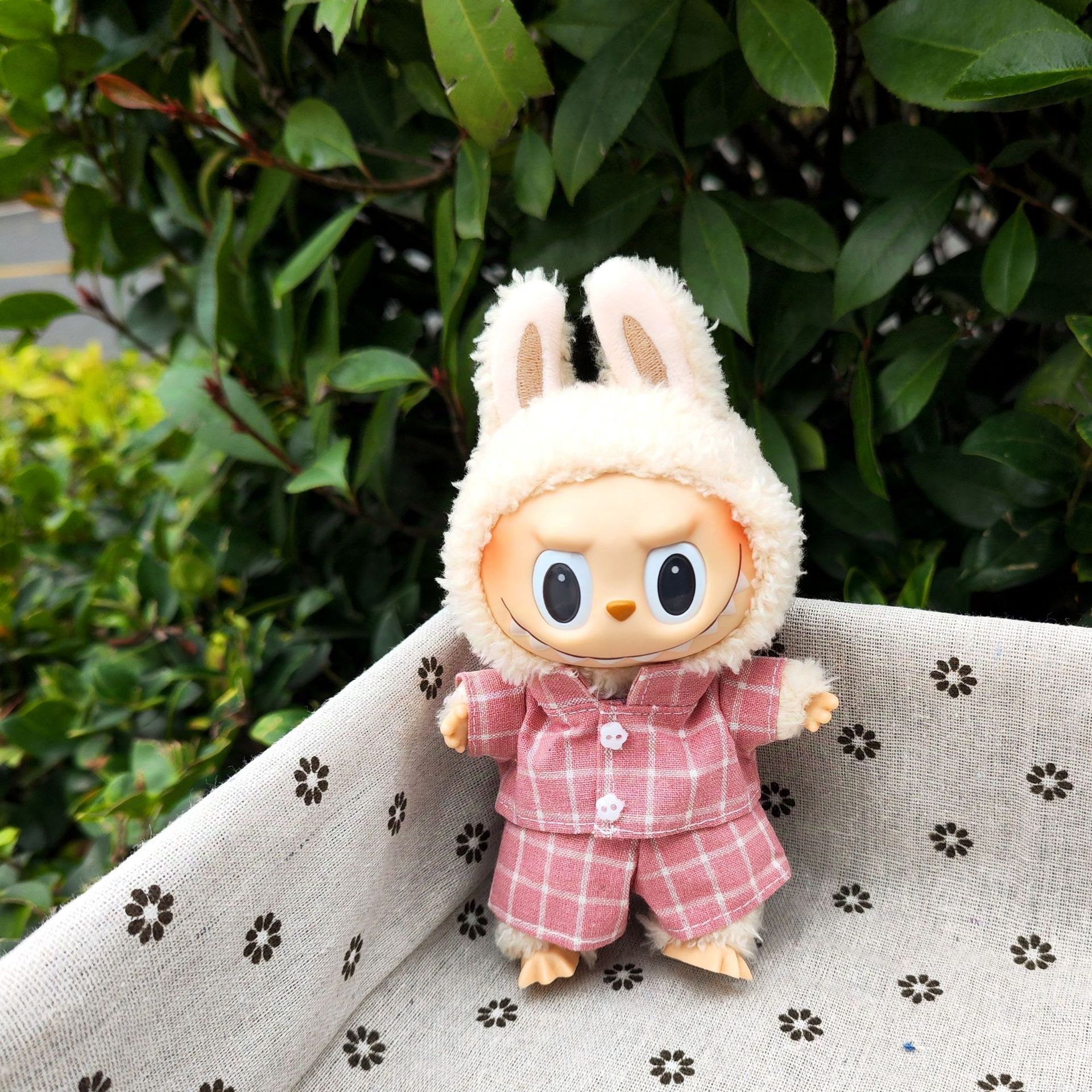 For Labubu'S Clothes Striped sweater outfit Match with hat pendant Can match according to your preferences Labubu Accessories