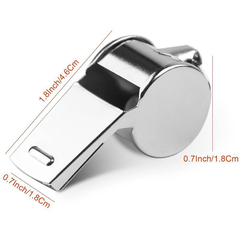 Stainless Steel Sports Whistles Sturdy and Food-grade Material Wide Applications Whistles Suitable for Coaches Polices Officials