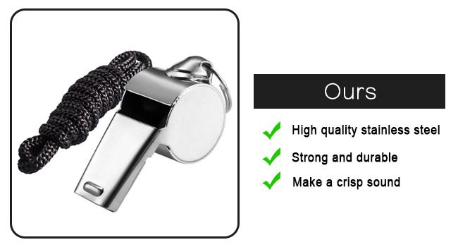 Stainless Steel Sports Whistles Sturdy and Food-grade Material Wide Applications Whistles Suitable for Coaches Polices Officials
