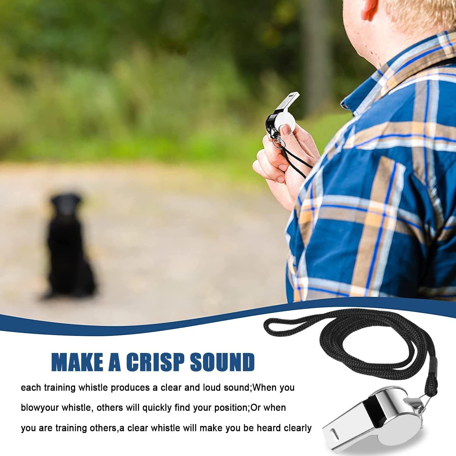 Stainless Steel Sports Whistles Sturdy and Food-grade Material Wide Applications Whistles Suitable for Coaches Polices Officials