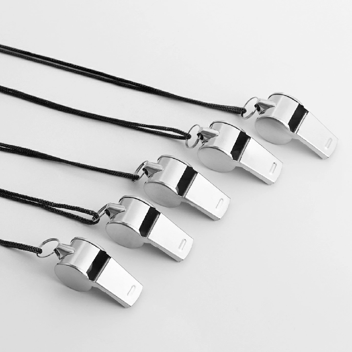 Stainless Steel Sports Whistles Sturdy and Food-grade Material Wide Applications Whistles Suitable for Coaches Polices Officials