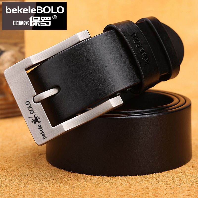 Genuine Leather Men's Belt Fashion Alloy Belts Buckle Luxury Brand Jeans Belts for Men Business Belt Female Belt