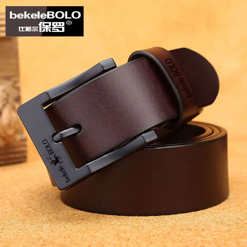 Genuine Leather Men's Belt Fashion Alloy Belts Buckle Luxury Brand Jeans Belts for Men Business Belt Female Belt