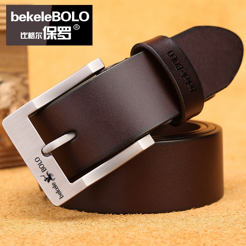 Genuine Leather Men's Belt Fashion Alloy Belts Buckle Luxury Brand Jeans Belts for Men Business Belt Female Belt