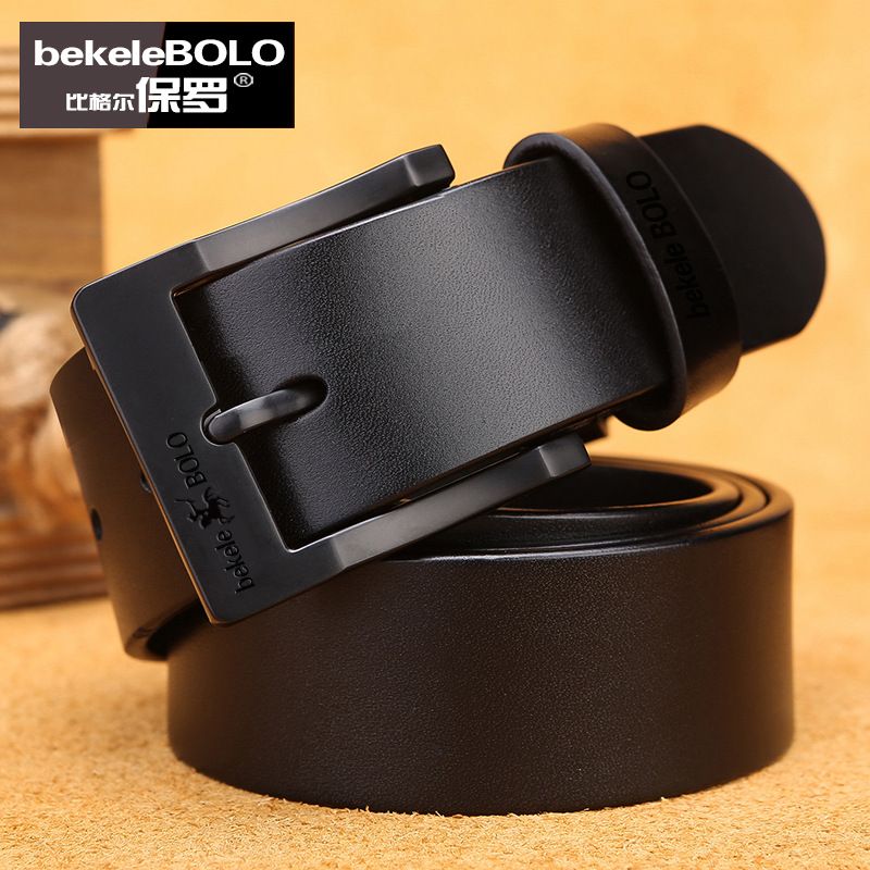Genuine Leather Men's Belt Fashion Alloy Belts Buckle Luxury Brand Jeans Belts for Men Business Belt Female Belt