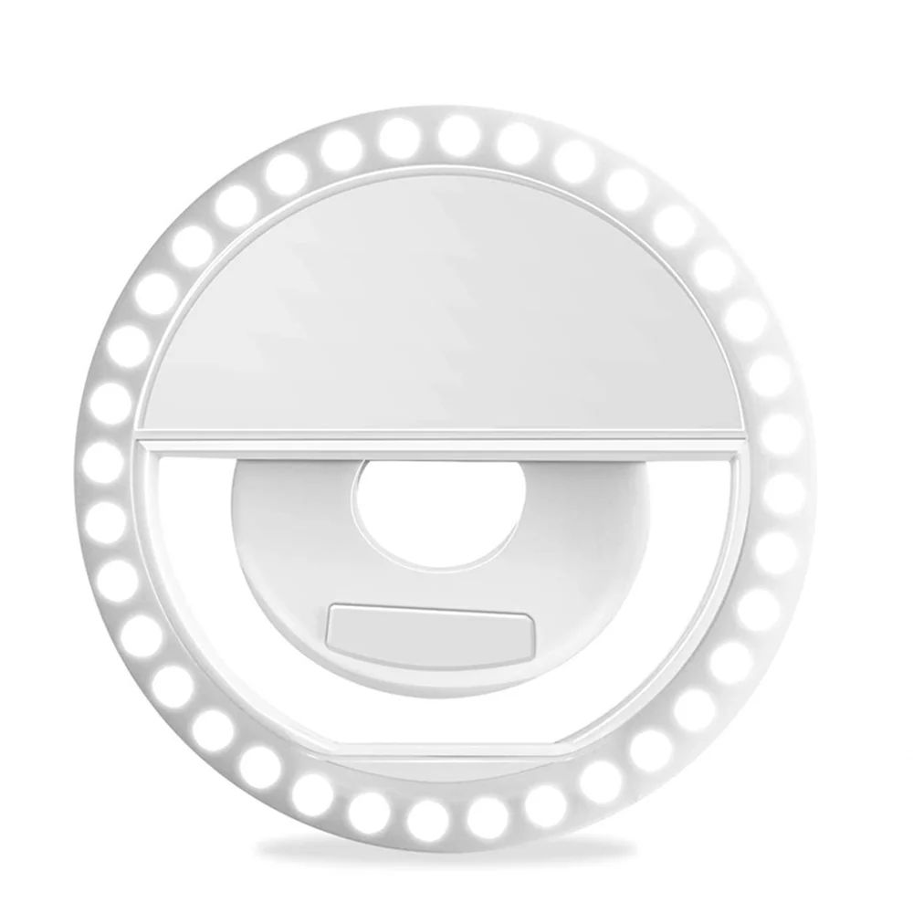 Mobile Phone Fill Light USB Charge Led Selfie Ring Light Phone Live Broadcast Video LED Selfie Ring Lamp For All Smartphone