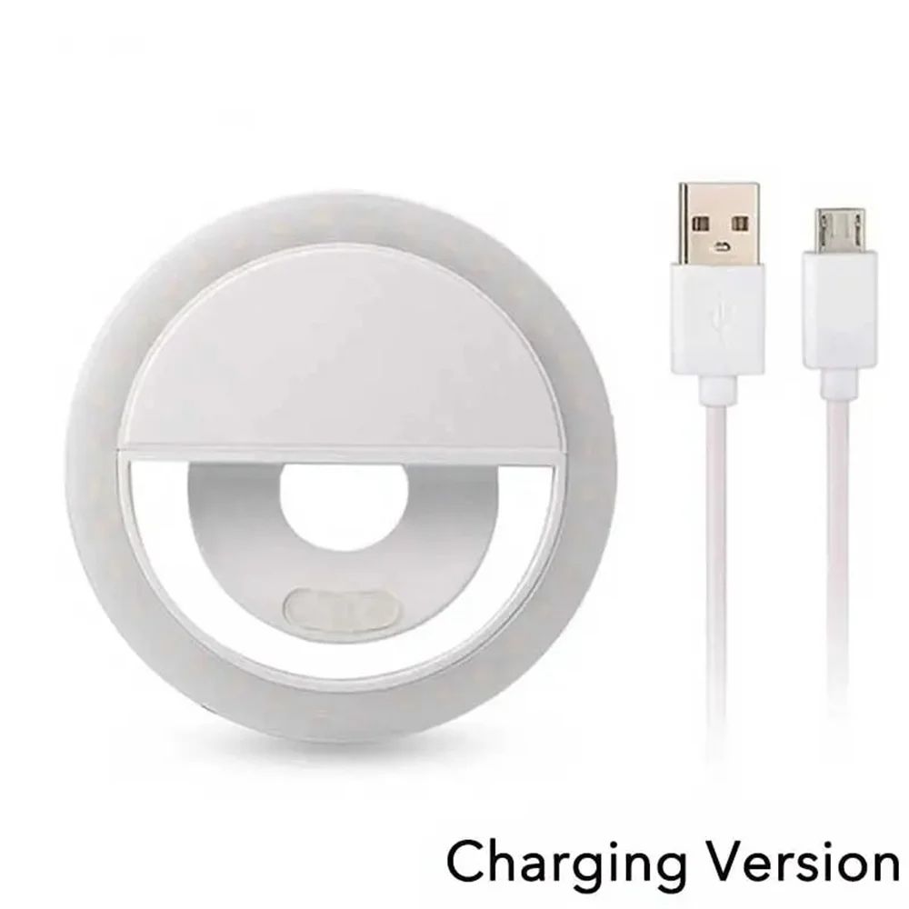 Mobile Phone Fill Light USB Charge Led Selfie Ring Light Phone Live Broadcast Video LED Selfie Ring Lamp For All Smartphone