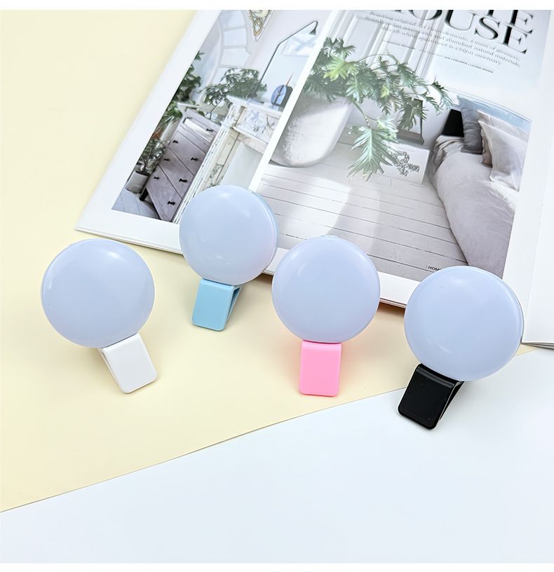 Mini Clip Mobile Phone Fill Night Light Warm White Flashlight Night Reading Light Three-block Camera Lens Selfie Artifact Beauty