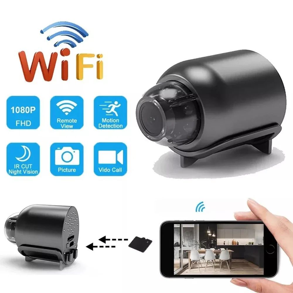 Audio Video Wireless Security Surveillance Camera 1080P HD Mini Camera Wifi IP Smart Home Indoor Night Vision AI Human Camcorder
