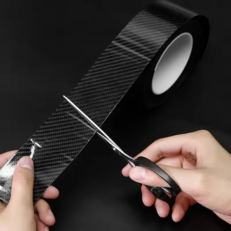 DIY Nano 3D Carbon Fiber Car Stickers Door Sill Protector Bumper Tape Car Protector Strip Waterproof Protection Film 1/3/5/7/10M