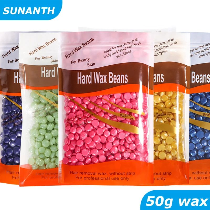 100g Hot Wax Hair Removal Depilatory Waxing Wax Beads for Wax Heater Painless for Body Hairs Removal Beans