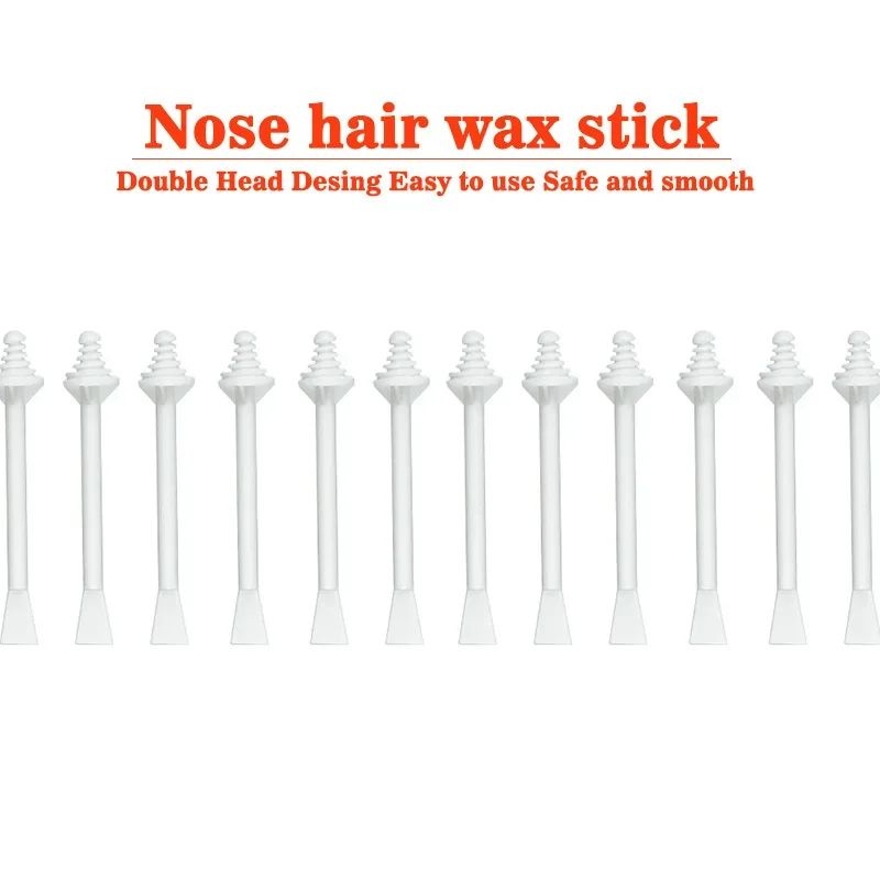 100PCS Nose Wax Sticks Nose Wax Applicators For Painless Nose Hair Removal Tool Wax Accessories Beeswax Safe