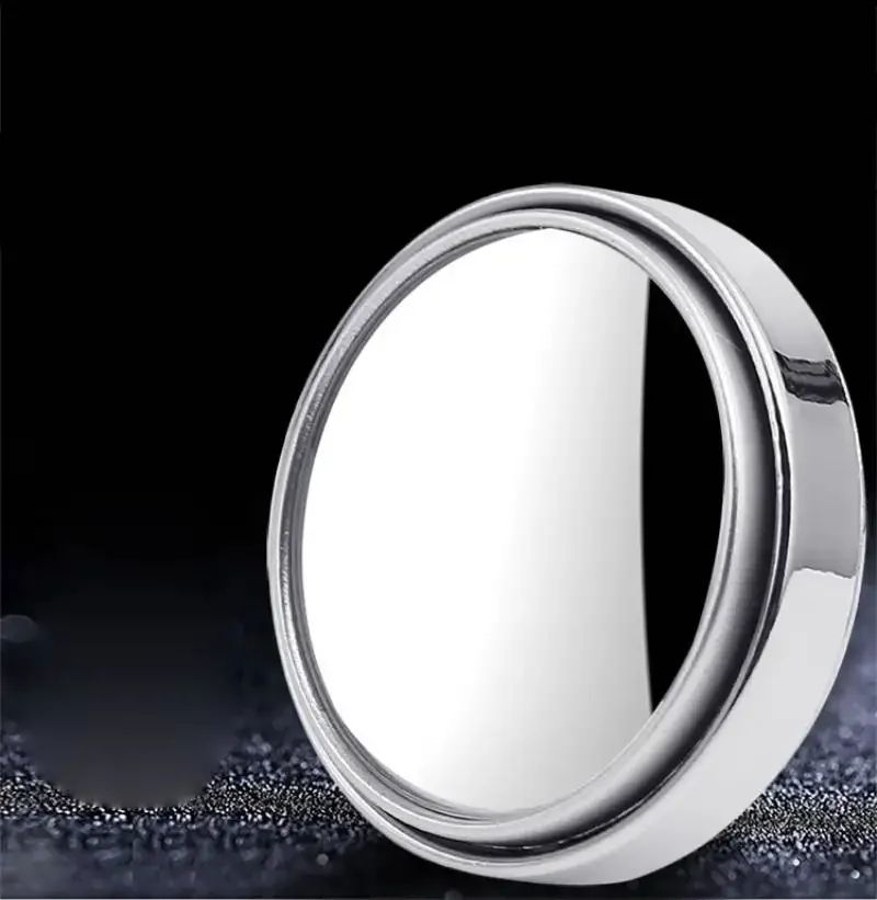 2Pcs 360 Degree Adjustable Blind Spot Mirror Car Auxiliary Rearview Convex Mirror Round Frame Wide Angle Mirrors for Car Reverse