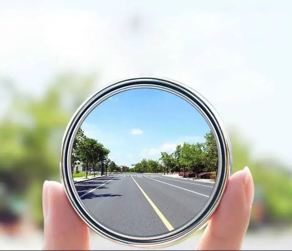 2Pcs 360 Degree Adjustable Blind Spot Mirror Car Auxiliary Rearview Convex Mirror Round Frame Wide Angle Mirrors for Car Reverse